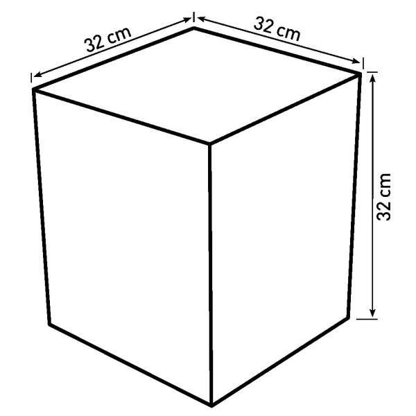 Kurv firkantet 32x32x32cm