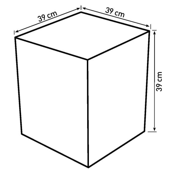 Kurv firkantet 39x39x39cm