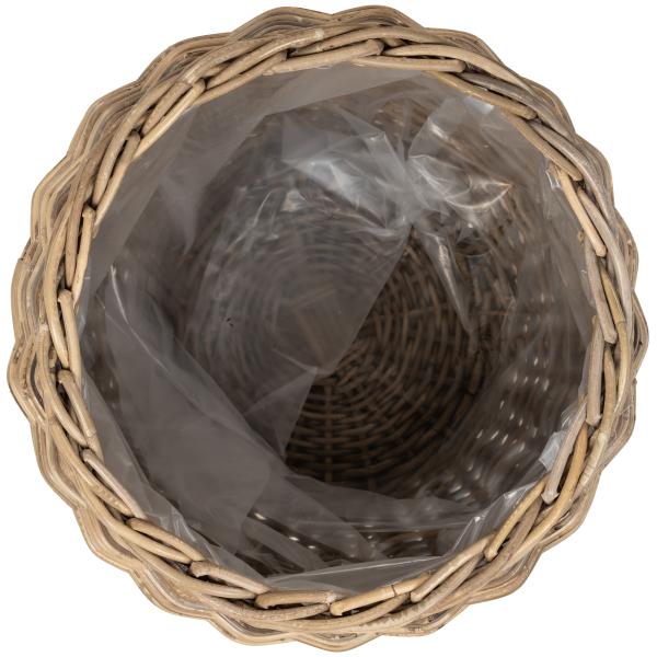 Kurv rund kubu rattan ø43x35cm