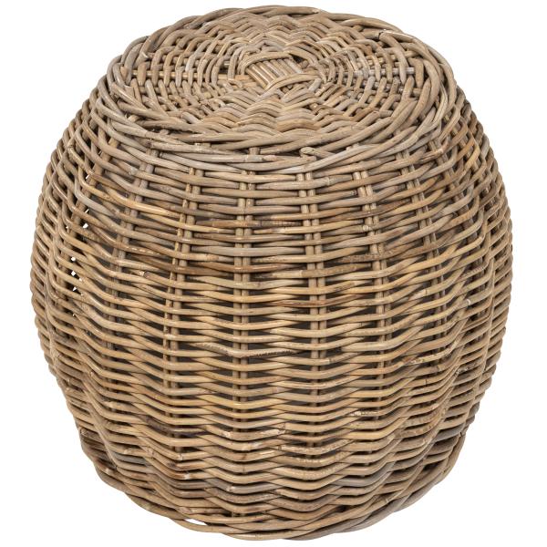 Kurv rund kubu rattan ø43x35cm