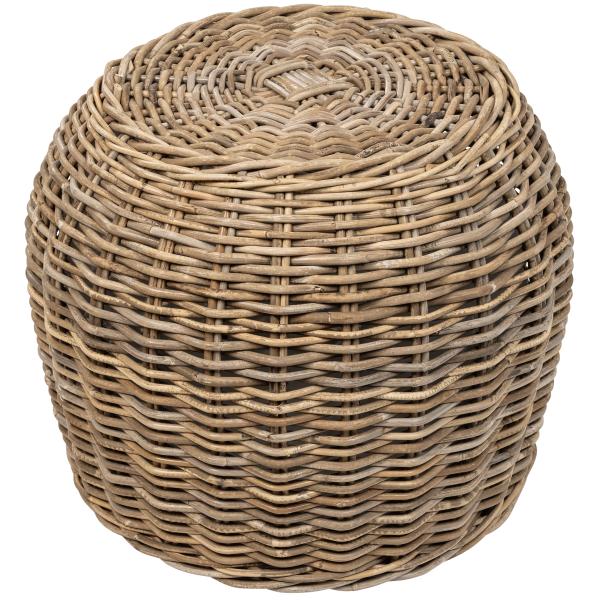 Kurv rund kubu rattan ø55x45cm