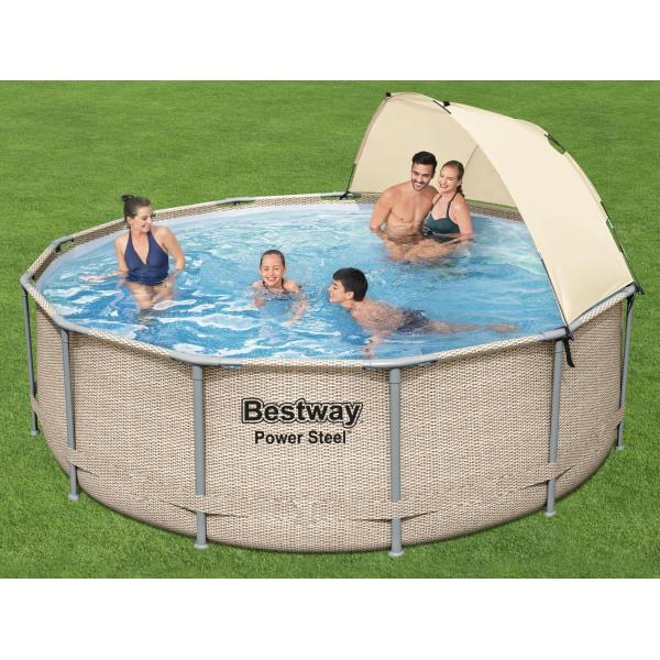 Bestway Power Steel med pavillon ø396x107cm