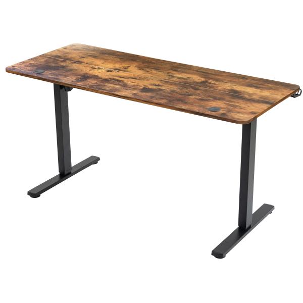 Hæve sænkebord mørkebrun 120x60cm
