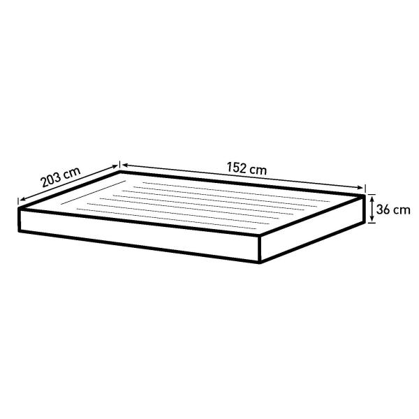 Bestway fortech queensize 203x152x36cm