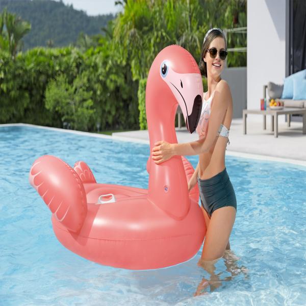 Bestway oppustelig flamingo ø168x120cm